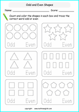 Free Printable Odd And Even Numbers Worksheets