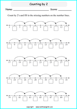 printable math skipcountimg 1 digit numbers worksheets for kids in primary and elementary math class 