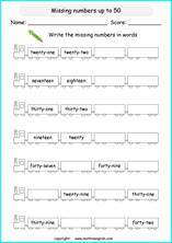 grade 1 writing number words up to 100 math school worksheets for primary and elementary math education