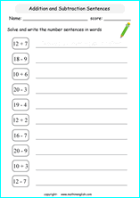 printable math writing and spelling numbers worksheets