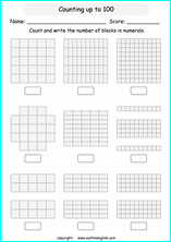 printable math countig numbers,  numeracy and number worksheets for primary and elementary math class