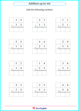 addition No regrouping