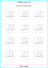 addition No regrouping