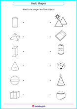 basic objects and shapes worksheet