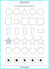 odd shape out geometry worksheet