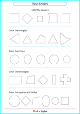 color the basic shapes worksheet