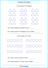 division grouping with pictures and visuals