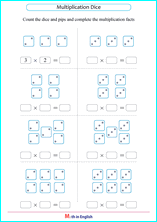 multiplying 2, 3 and 4 with visuals