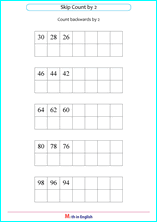 Skip backward by 2 worksheets