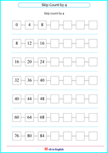 printable math addition skipcounting worksheets