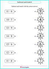 subtract up to 20