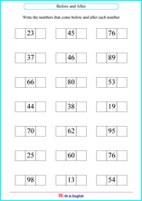 printable math countig numbers,  numeracy and number worksheets for primary and elementary math class