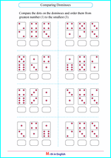 comparing numbers up to 20 worksheet