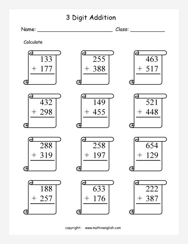 printable primary math worksheet for math grades 1 to 6 based on the singapore math curriculum