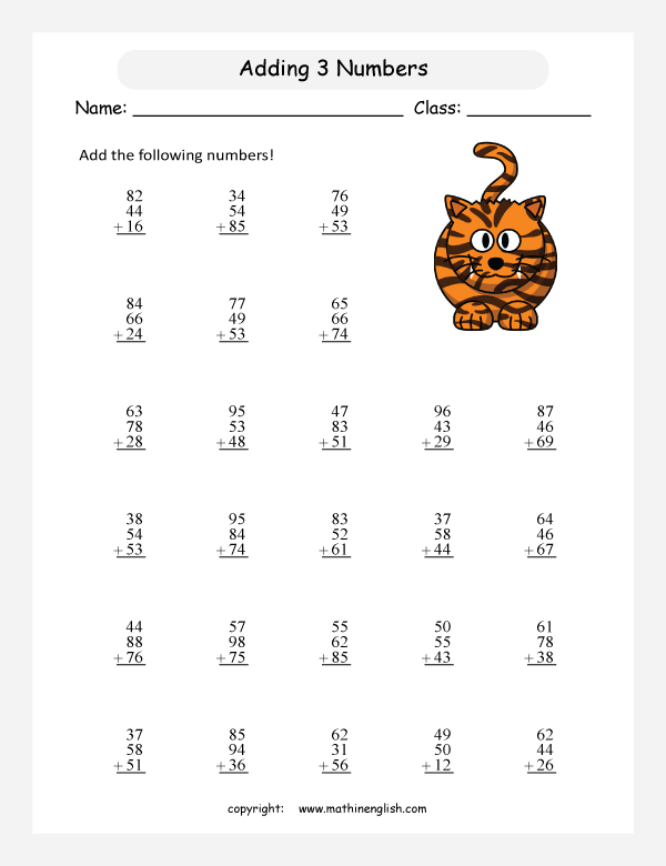 adding-three-numbers-worksheet