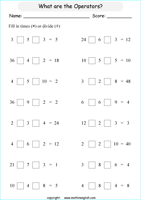 printable primary math worksheet for math grades 1 to 6 based on the singapore math curriculum