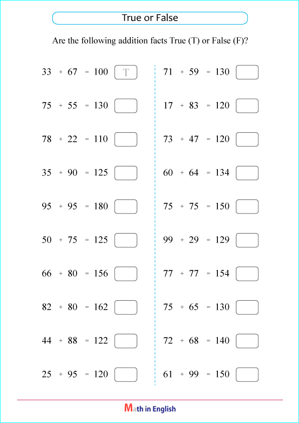 sums up to 200 worksheet