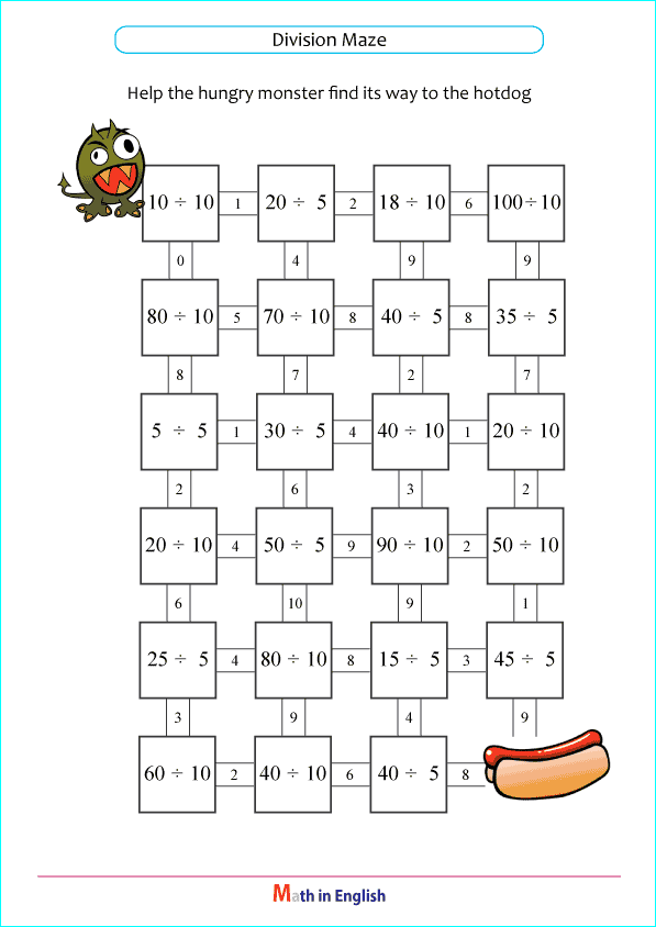 divide by 5 and 10 worksheet