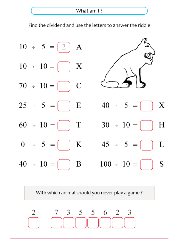 Printable primary math worksheet for math grades 1 to 6 based on the