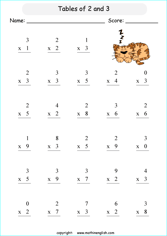 Printable primary math worksheet for math grades 1 to 6 based on the