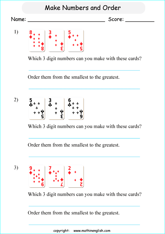 Printable Primary Math Worksheet For Math Grades 1 To 6 Based On The 