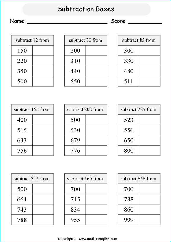 printable primary math worksheet for math grades 1 to 6 based on the singapore math curriculum