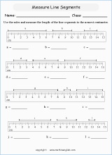 measuring length worksheets for primary math  