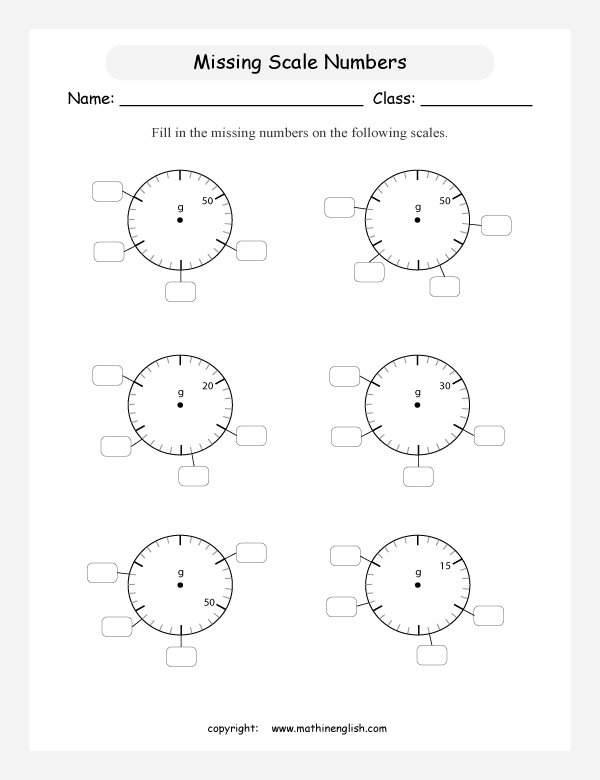 measuring mass worksheets for primary math  