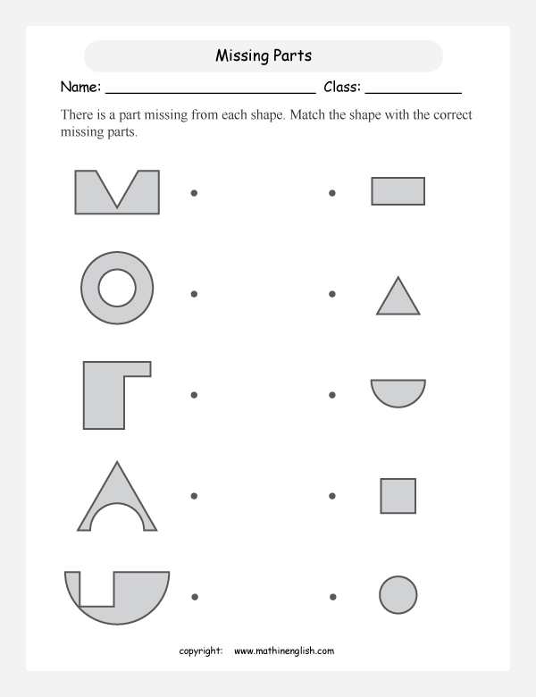 compound shapes geometry math worksheets for primary math class 