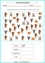 Tally Chart Worksheets Ks1