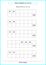 adding whole tens addition worksheet