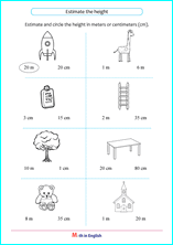 estimate in meters and cetimeters