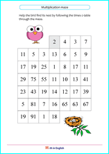 Times table of 2 and 3