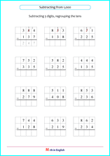 subtraction ith regouping