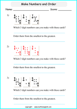 printable math comparing and ordering up to 1,000 worksheets for kids in primary and elementary math class 