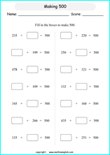 printable math addition 3 digits worksheets