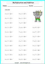 printable math multiplication tables worksheets for kids in primary and elementary math class 