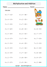 printable math multiplication tables worksheets for kids in primary and elementary math class 