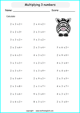 printable math multiplication tables worksheets for kids in primary and elementary math class 