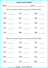 printable math place value of 3 digit number worksheets for kids in primary and elementary math class 