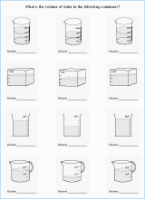 measuring volume and capacity worksheets for primary math  