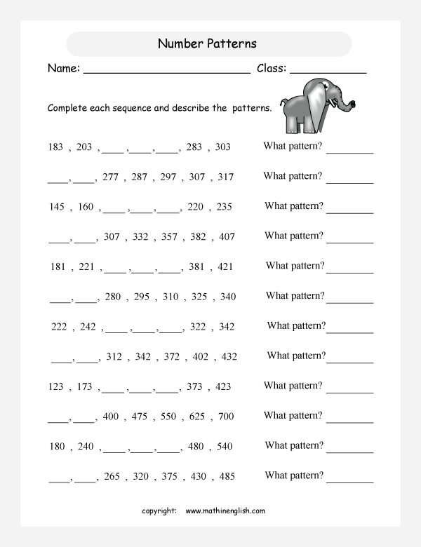 Printable primary math worksheet for math grades 1 to 6 based on the  Singapore math curriculum.