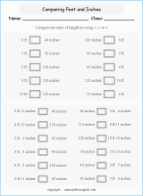 length conversion imperial units worksheets for primary math  