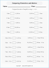 length conversion metric units worksheets for primary math  