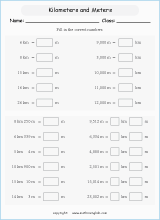 length conversion metric units worksheets for primary math  