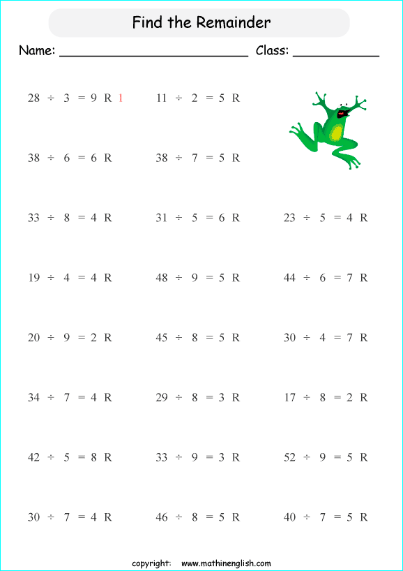 printable math division of 2 digits worksheets for kids in primary and elementary math class 