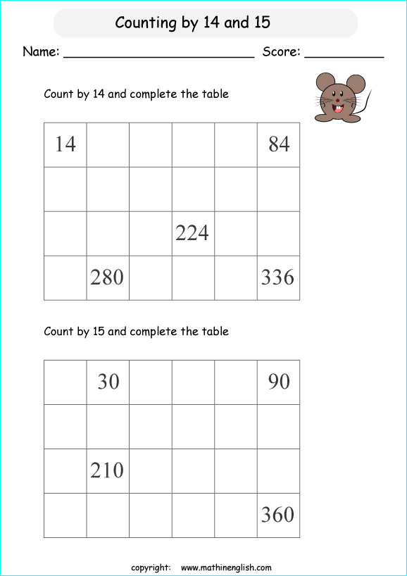 printable math skipcountimg 2 digit numbers worksheets for kids in primary and elementary math class 