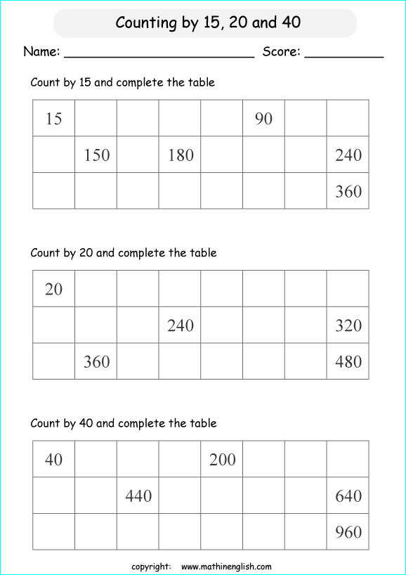 printable math skipcountimg 2 digit numbers worksheets for kids in primary and elementary math class 