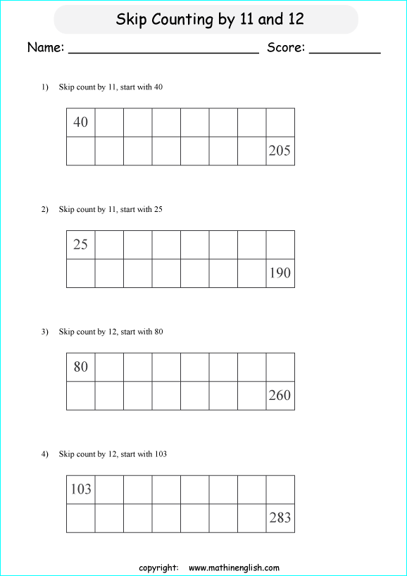 printable math skipcountimg 2 digit numbers worksheets for kids in primary and elementary math class 