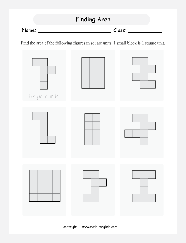 area and perimeter basics math worksheets for primary math class 